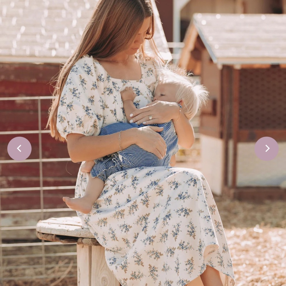 Teresa Nursing Blue Harvest Dress